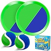 Ball Catch Game, Kids Toss Game for Ages 3 4 5 6 7 8-12 Year Old Boy Girl, Catching Balls Set with 2 Ball Paddles for Outdoor Yard Game, Pool or Beach Toys for Birthday Gifts Easter Basket Stuffers