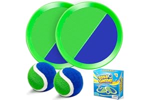 OFFICYGNET Ball Catch Game, Kids Toss Game for Ages 3 4 5 6 7 8-12 Year Old Boy Girl, Catching Balls Set with 2 Ball Paddles for Outdoor Yard Game, Pool or Beach Toys for Birthday Gifts Easter Basket Stuffers