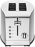 KRUPS KH732D Breakfast Set 2-Slot Toaster with Brushed and Chrome Stainless Steel Housing, 2-Slice, Silver