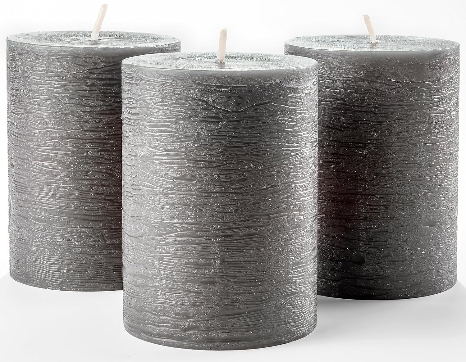 Best Dove Gray Pillar Candles 3X5