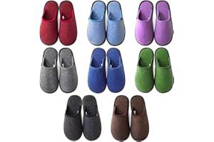 BUGUKI House Slippers for Guests Non-Disposable Washable Spa Slippers Set Non-Slip for Spa, Hotel, Party Guest and Travel