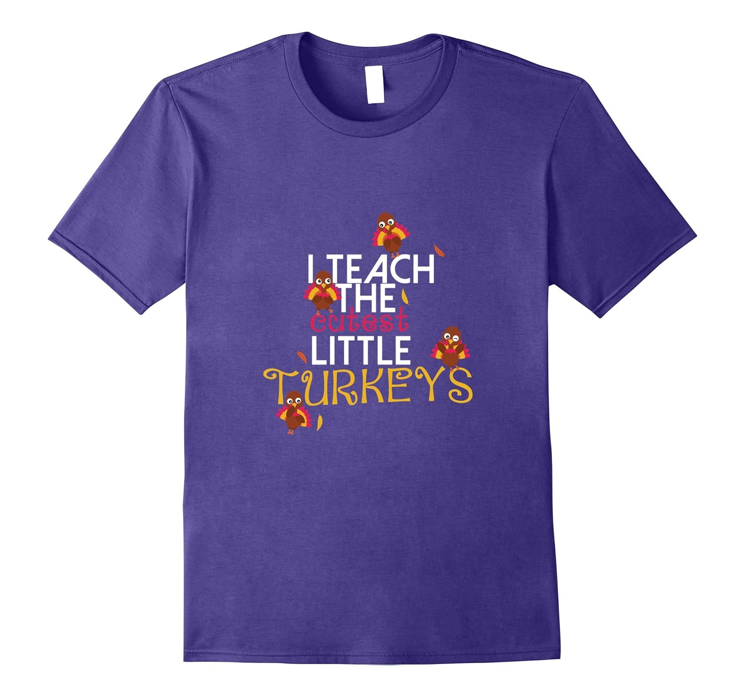 Cutest Little Turkeys Thanksgiving T-Shirt Teacher Fall Gift-ANZ