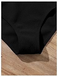 SHENHE Girl's 2 Piece High Waisted Ruffle Waffle