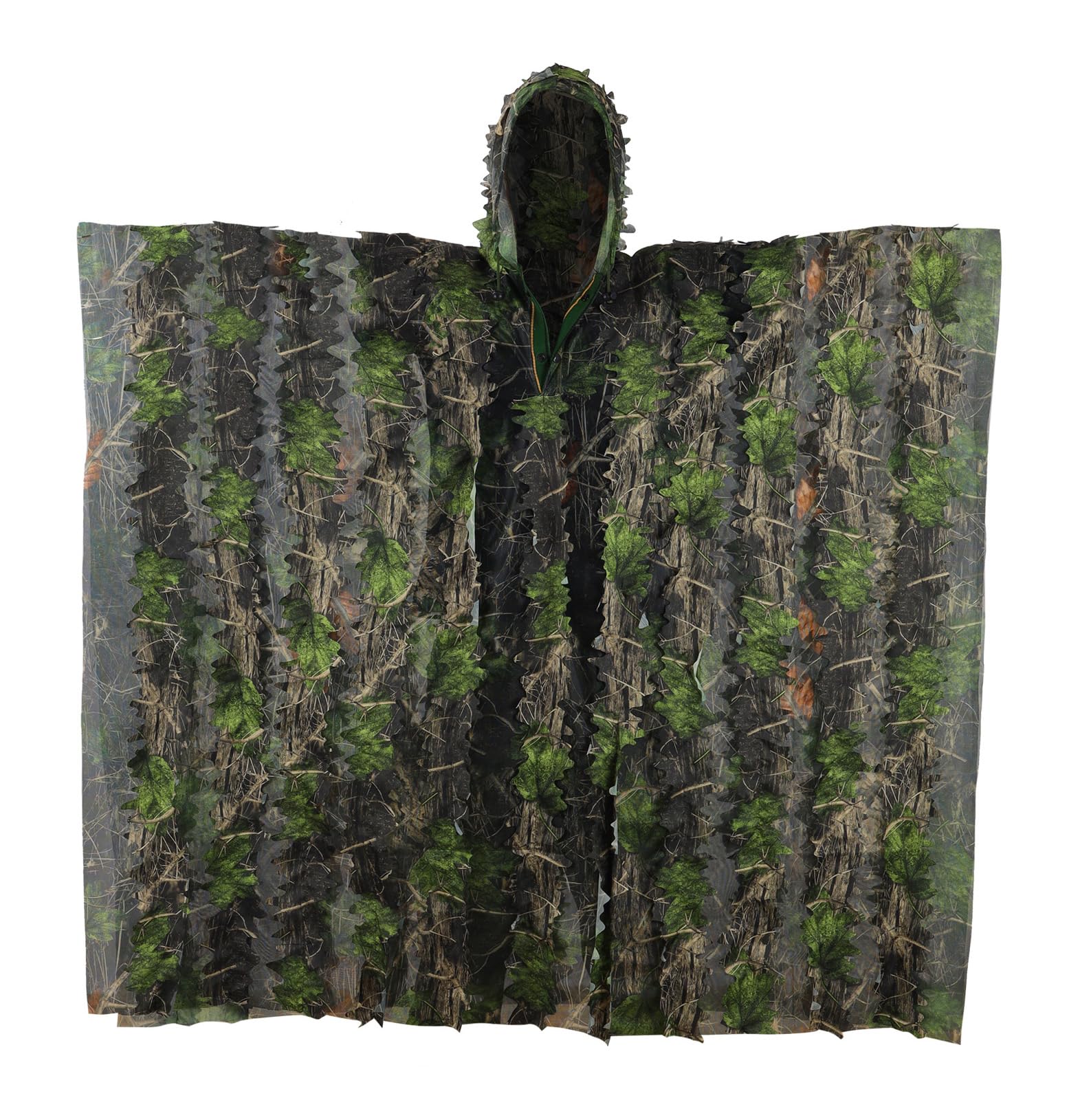 Zicac Ghillie Suit Outdoor Kids Cosplay Mens Camouflage Poncho Halloween Camo Netting Airsoft Clothing Military CS Woodland Hunting Clothes