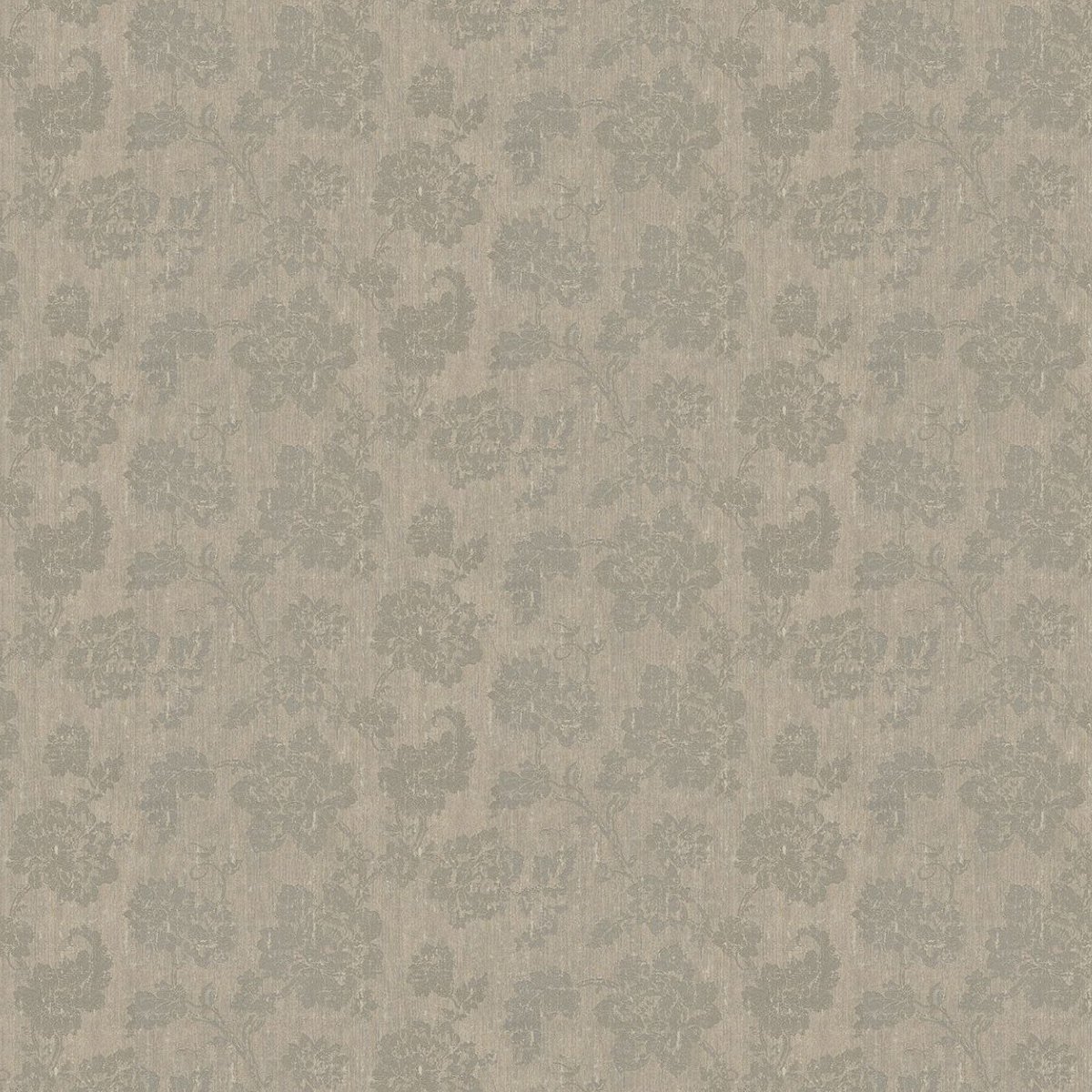 MyTinyWorld Pack of 5 Dolls House Grey Floral Pattern On Light GreyFabric Style Print Wallpaper