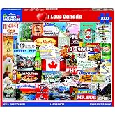 White Mountain Puzzles I Love Canada-1000 Piece Jigsaw Puzzle | Large Pieces, Gift for Adults and Family, 24"x30" in, Collage