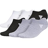 adidas womens Superlite No Show Socks (6-pair Pack) Low Profile Below Ankle