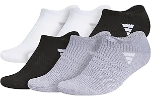 adidas womens Superlite No Show Socks (6-pair Pack) Low Profile Below Ankle