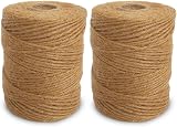 ANSIO Natural Jute Twine 101 m 333 ft 2 mm 3-ply Pack of 2 view 1