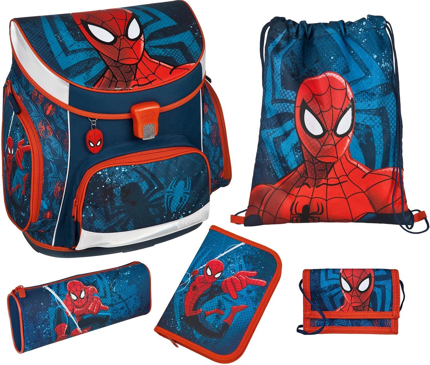 Scooli SPJU8252 School Bag Campus Up Spiderman Model 2017