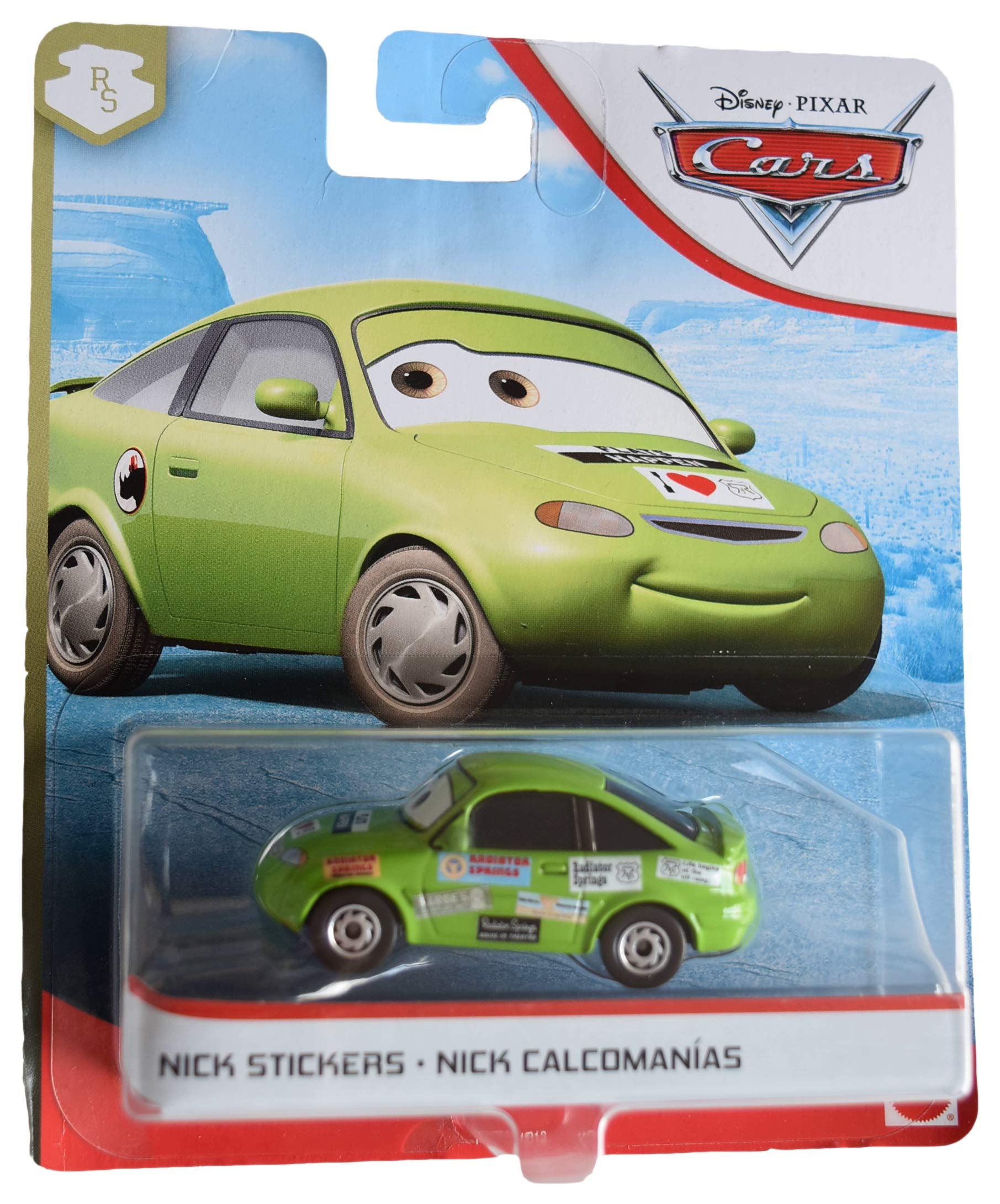 Pixar Disney Cars Nick Stickers, 1:55 Scale Radiator Springs