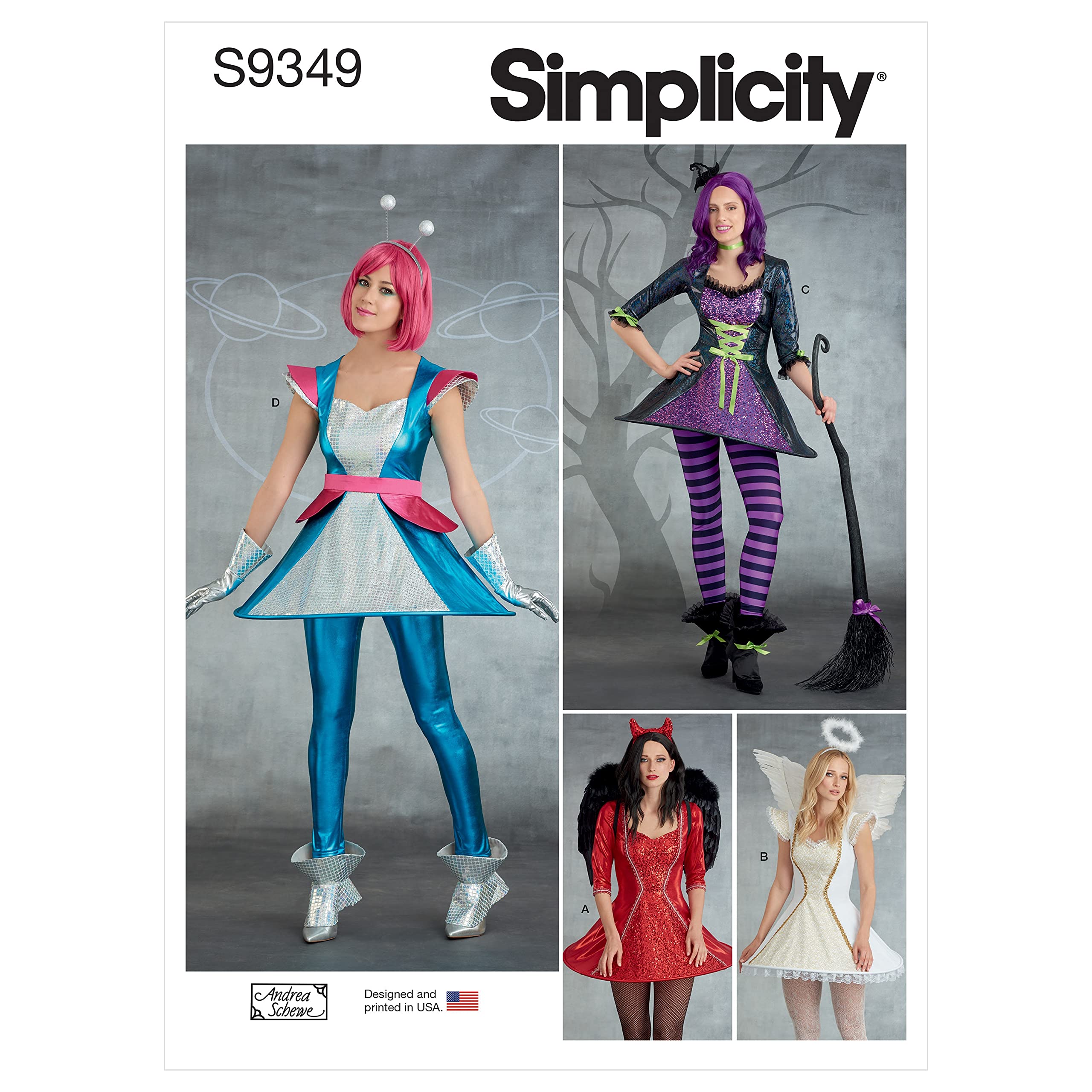 Simplicity Sewing Pattern S9349 Misses' Costumes, 14-16-18-20-22
