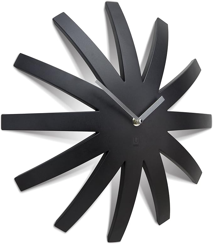 Umbra Burst Wall Clock, Black Amazon.co.uk Kitchen & Home