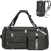 Gym Bags for Men Gym Duffle Bag Backpack 3-Way Sports Duffel Bags for Men with Shoe Compartment & Wet Pocket