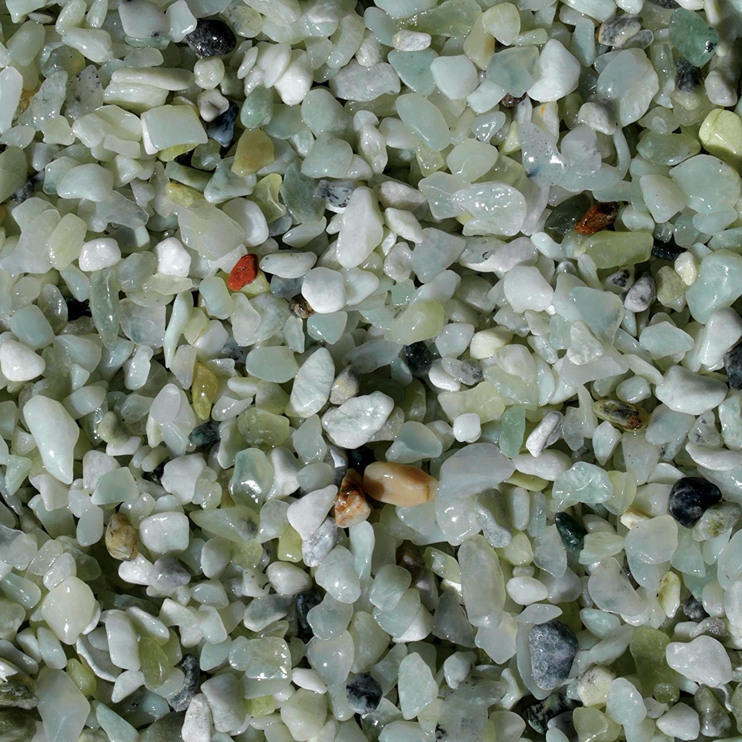 Exotic Pebbles PMS0510 Polished Gravel, Mixed, 5 Pounds, 3/8-Inch - Pack of 2