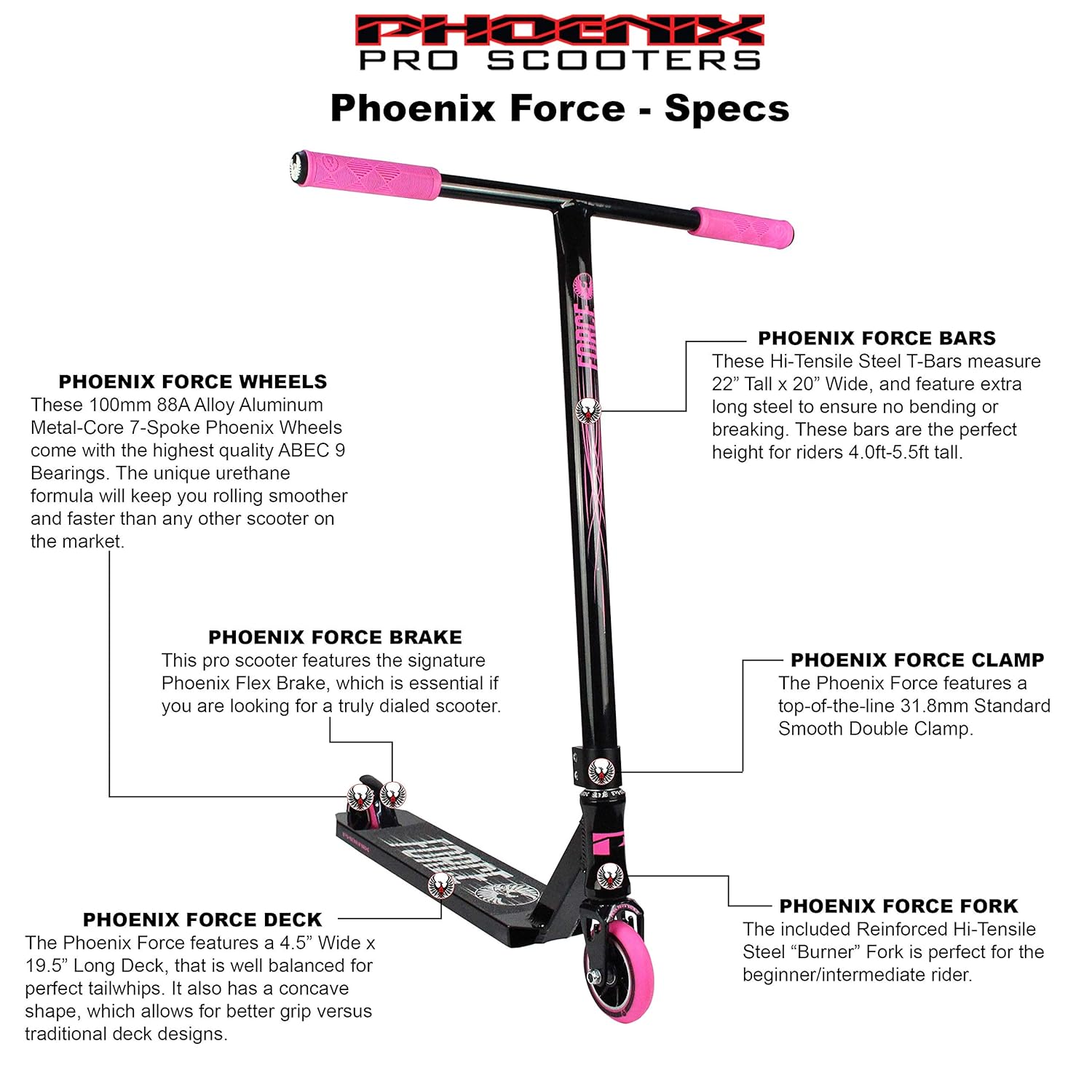 Phoenix Force Pro Scooter Stunt Scooter Trick Scooter Best