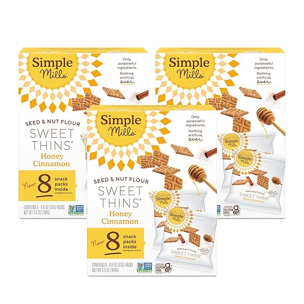 SIMPLE MILLS SNACK PACKS HONEY CINNAMON SEED &...