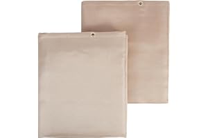 VEVOR Welding Blanket 2 Packs, 4FT x 6FT Heat Treated Welding Blanket, Up To 998°F Heat Resistant Blanket Set, Heavy-Duty Fiberglass Flame Retardant Insulation Welding Mat Cover with Metal Grommets
