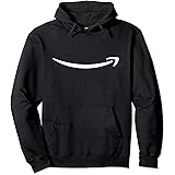 com unisex adult Classic Smile Hoodie, Black, Small US