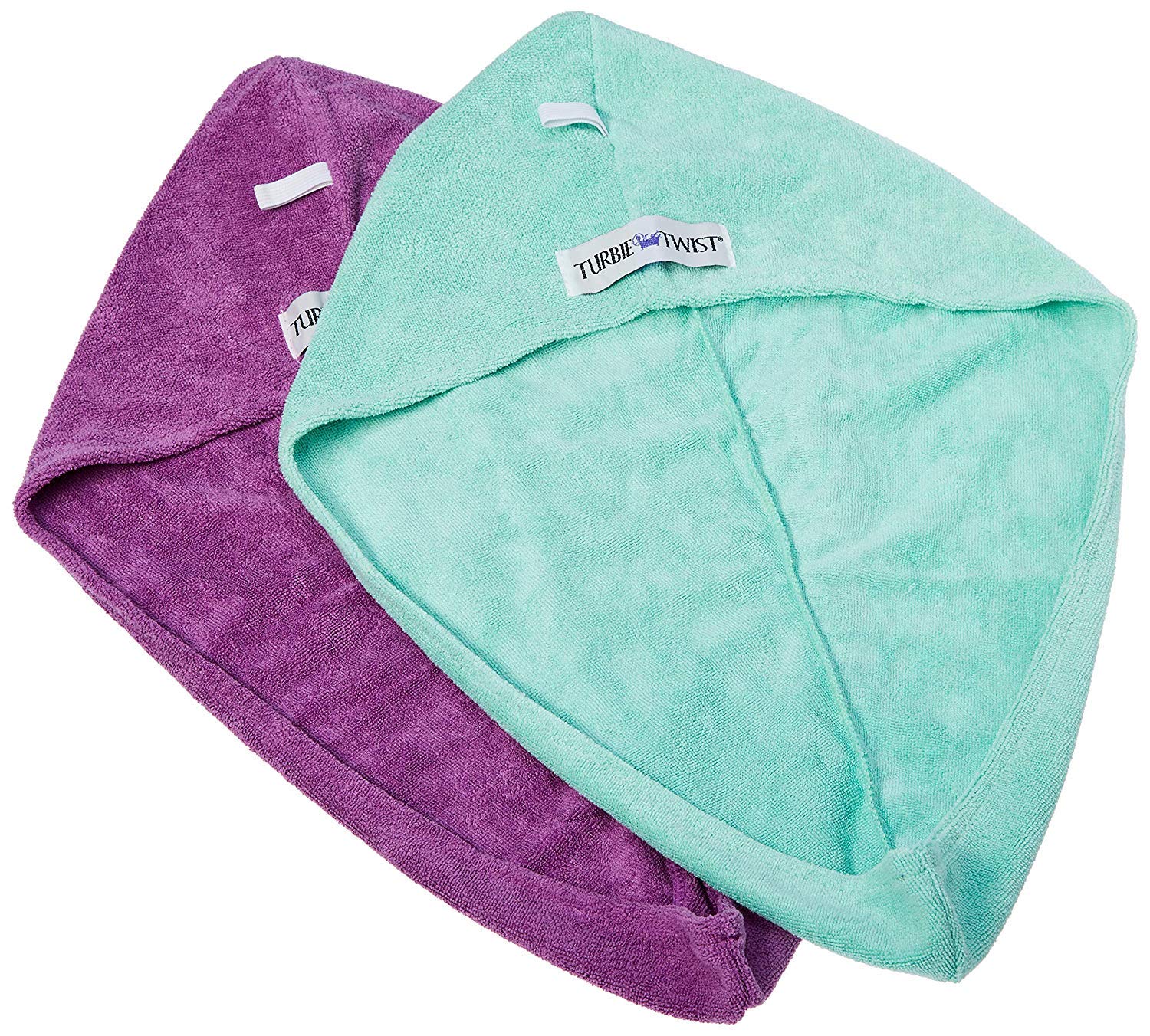 Turbie Twist Microfiber Hair Towel Aqua Purple Amazon In Electronics