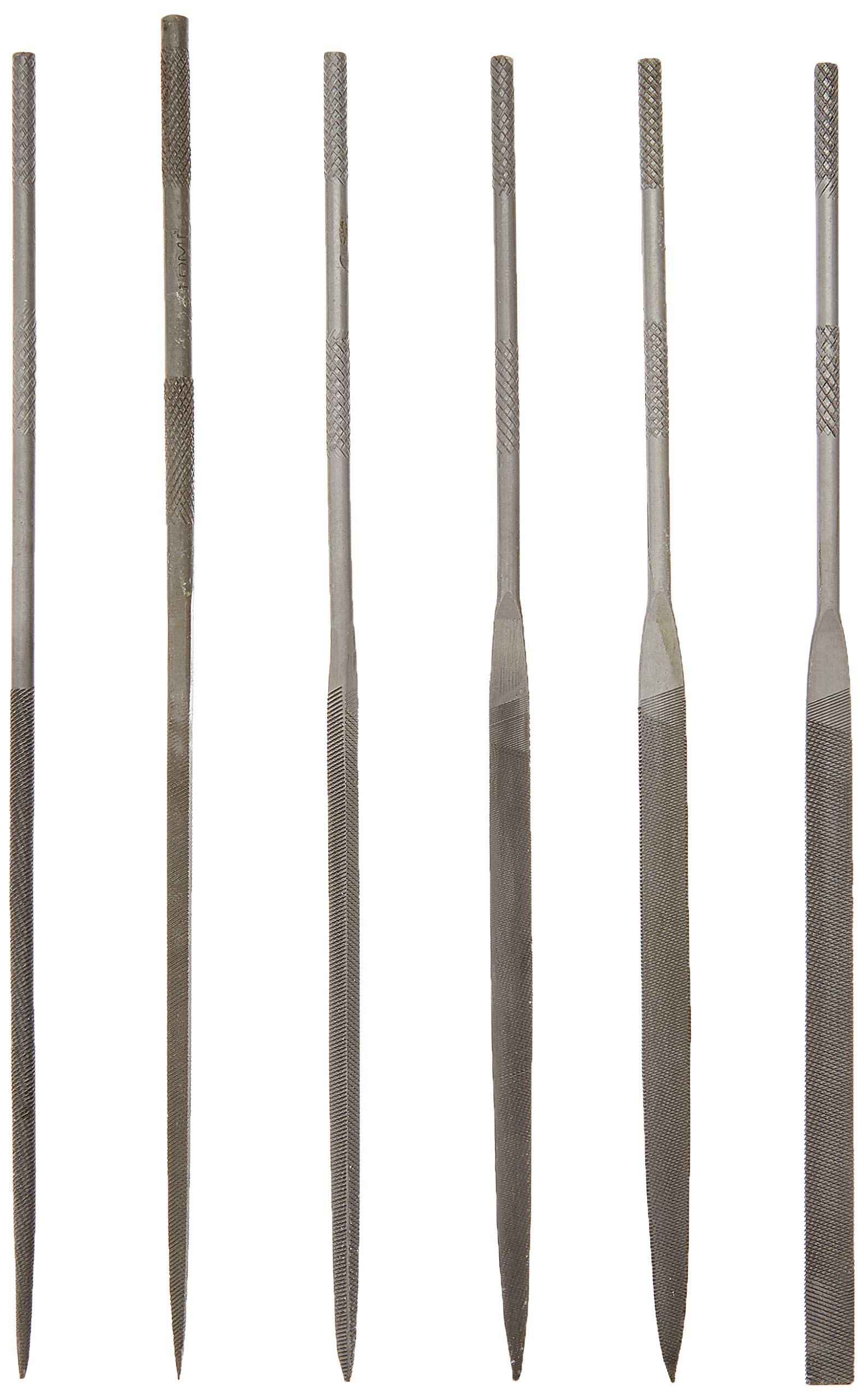 Blu-DAN 4152160 Needle File 6 Pieces 1/2 Plain 160 mm