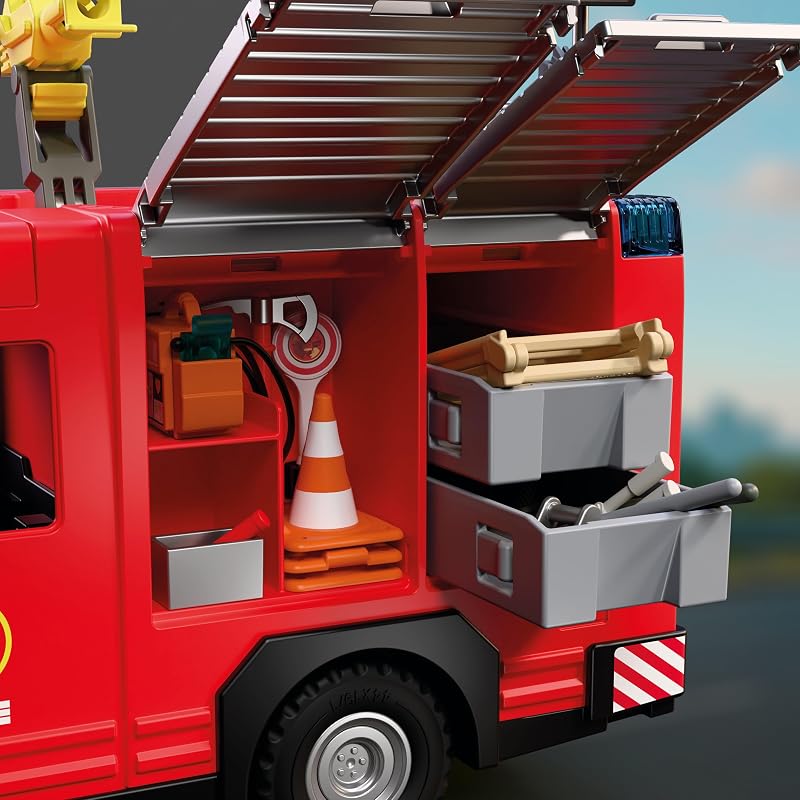 | City Action | Feuerwehr‑Rüstfahrzeug | Einsatzfahrzeug mit Licht & Sound, Löschkanone, Schaumgeschoss & umfangreicher Ausrüstung | Für Kinder ab 4 Jahren | 72193