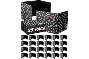 EXCELLENT TEACHER 25 Plastic Privacy Folders for Students — Durable — Black Desk Dividers for Students, Easy-Store Privacy Shields for Student Desks, Testing for Classroom, Test Dividers