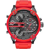 Diesel Mr. Daddy Watch for Men, Quartz Multifunctional Movement with Stainless Steel Strap