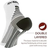 Rymora Foot Compression Socks Sleeves Small White Pair (16-21 cm Arch) view 7
