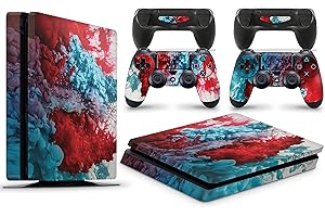 giZmoZ n gadgetZ PS4 Slim Console Colour Explosion Skin Decal Vinal Sticker + 2 Controller Skins Set