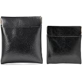 Nicotine Pouch Holder for ZYN, Compact Pocket Case, Discreet Carry | Premium PU oil-waxed leather. Includes one large and one small pouch holder for discreet, flexible everyday carry.