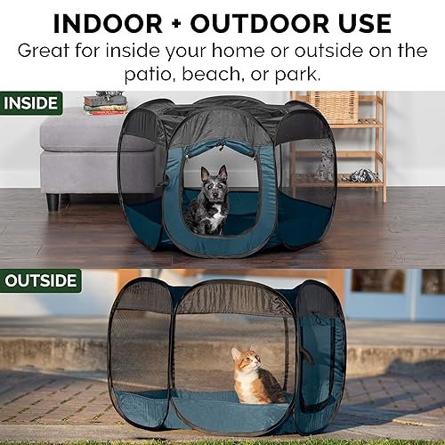 Furhaven Portable Dog Playpen Cat Tent, Pet playground/kennel
