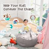 Nobildonna Bean Bag Chair Cover 200L Corduroy No Filler Kids Adults view 6