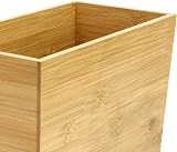Maison & White Bamboo Slim Bin Under Desk 26.6cm Eco Friendly Waste Paper view 4