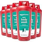 Amazon Basics Men's Body Wash, Sport Scent, 18 Fluid Ounces, 6-Pack (Previously Solimo)