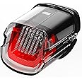BESURE LED Brake Tail Light with 3D Sequential Turn Signals for Motorcycle F1-Style Flashing Blinker Compatible with Sportster Dyna Low Rider Electra Glide Road King Softail (Clear)