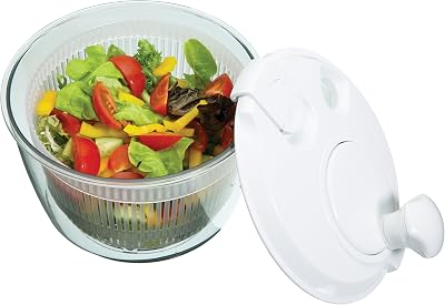 KitchenCraft Mini Salad Spinner Dresser 19cm Small Multi-Use Washer