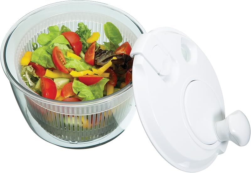 KitchenCraft Mini Salad Spinner Dresser 19cm Small Multi-Use Washer