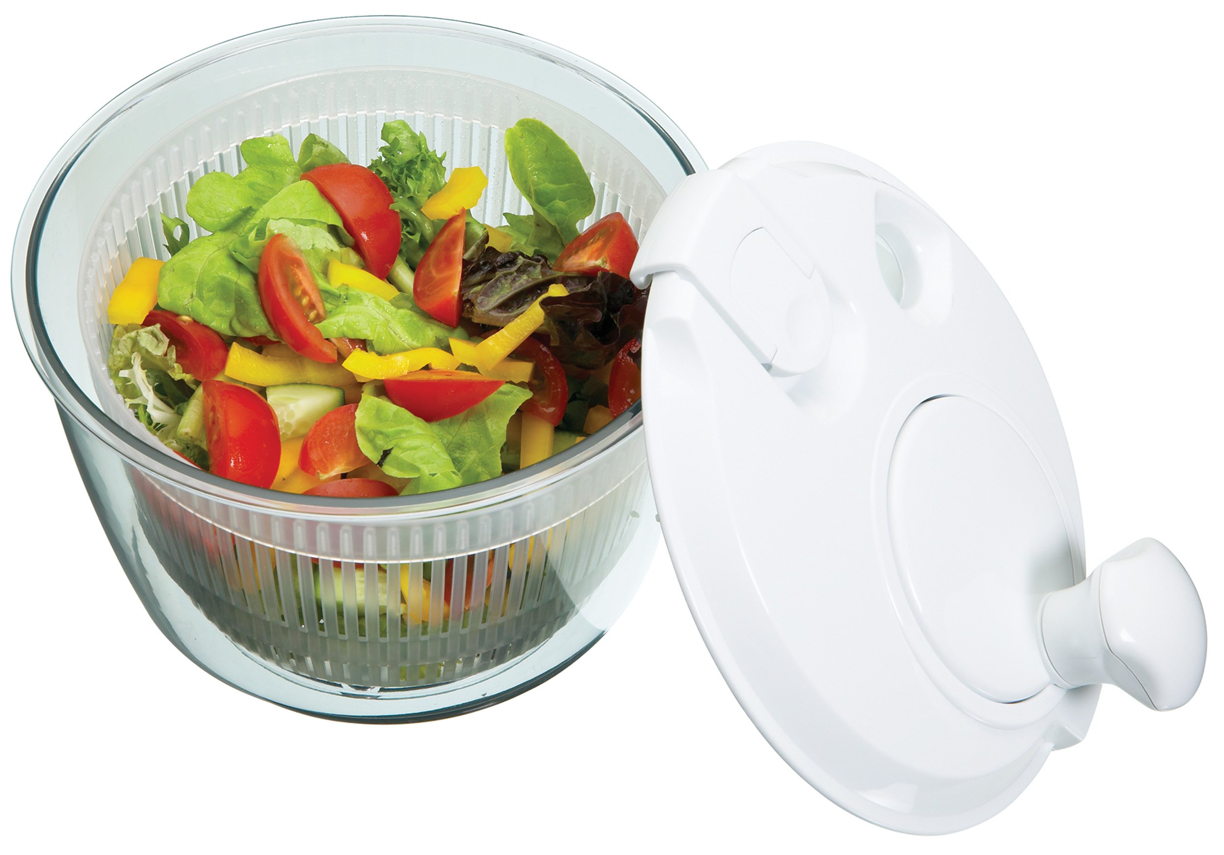 KitchenCraft Mini Salad Spinner/Dresser, Small Multi-Use Salad Washer, 19cm (7.5") — image 1