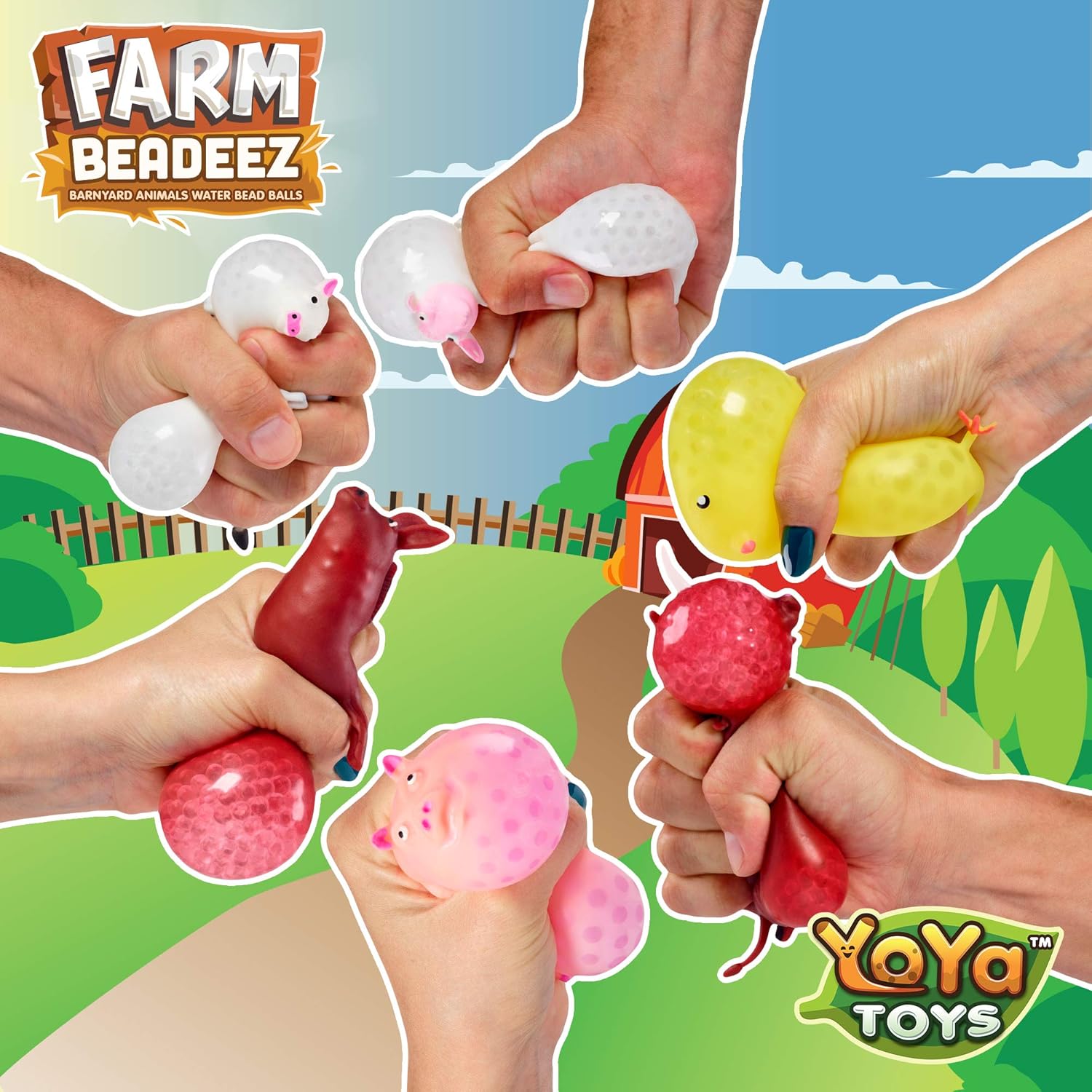 farm animal stress balls