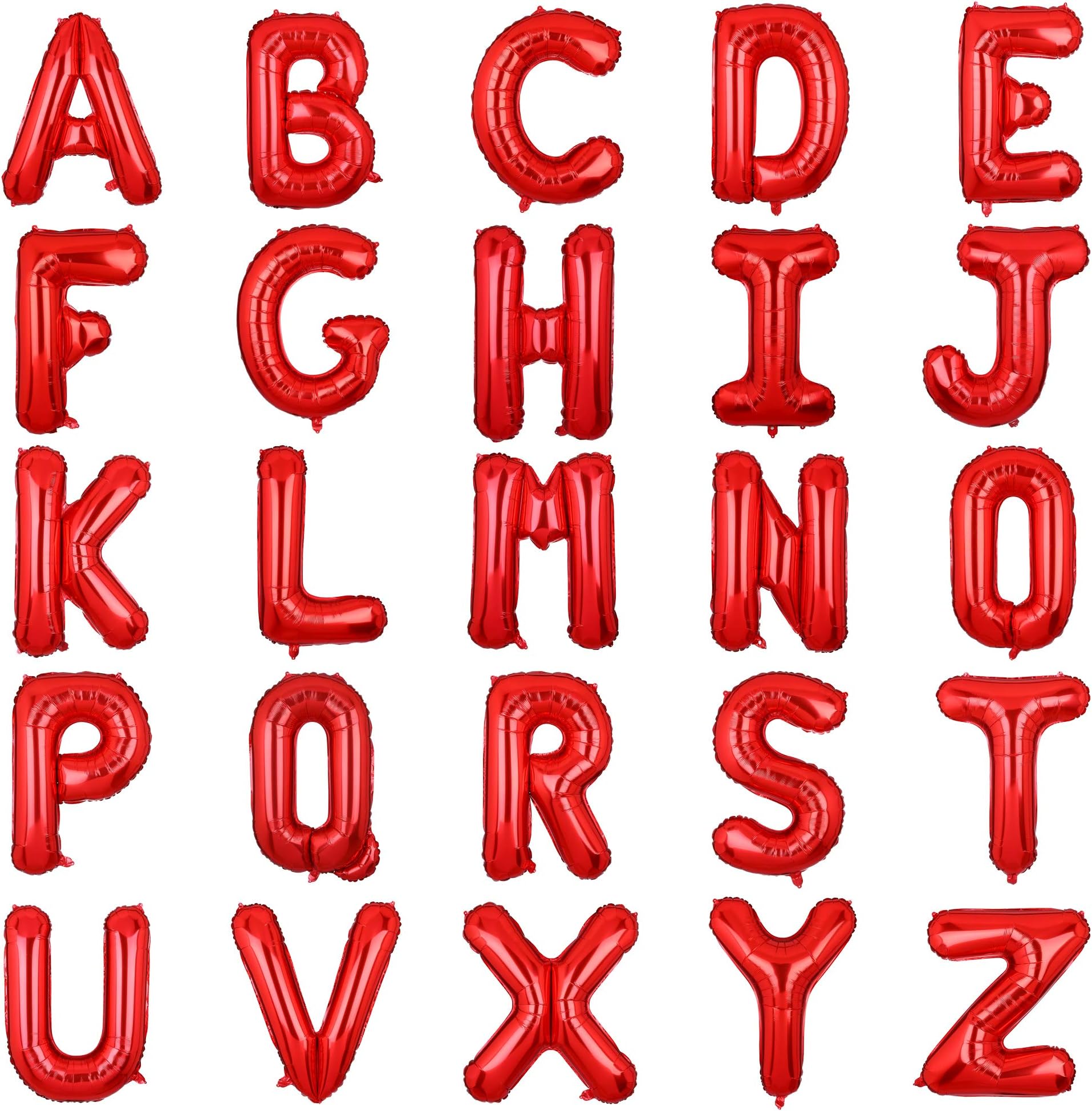 40 Inch Big Red Letter Balloons Foil Mylar Wedding Bachelorette Wedding Birthday Bridal Shower Anniversary Celebration Graduation Party Decoration Alphabet V (A-Z)