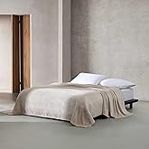 Calvin Klein - Queen Size Blanket, Ultra-Soft Plush Bedding, Self-Hem Binding for Tailored Finish, Throw Blanket for Couch & Bed (Nude Pink)