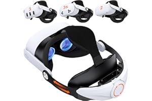 KawayeReal Head Strap for Meta Quest 3/Quest 3S/Quest 2 with Soft Cushion Pad – Adjustable Comfortable VR Headset Strap with Enhanced Support, Lightweight Elite Strap Replacement, VR Accessories
