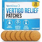 Lemant Vertigo Relief Patches for Dizziness Relief, 20 Patch Pack | Vertigo Treatment, Inner Ear Balance