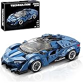 HIGH GODO MOC Racing Sports Car Building Blocks Set, Technique and Engineering Super Vehicle Building Kits,Cool Simulation Supercar Model Gifts for Car Lovers (327 Pieces)