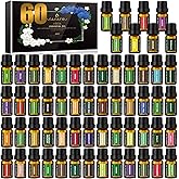 SACATR 60 Bottles Premium Essential Oils Set - Natural Essential Oils for Diffuser, Humidifier, Candle and Soap Making(60x5 ML)