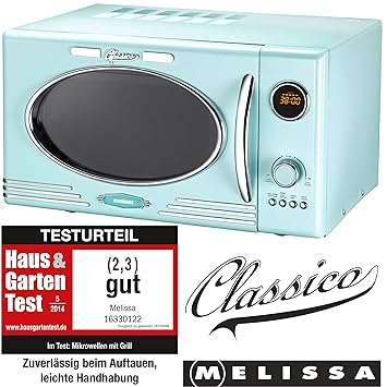 MELISSA 16330122 Microondas, Acero Inoxidable, Peppermint Blau ...