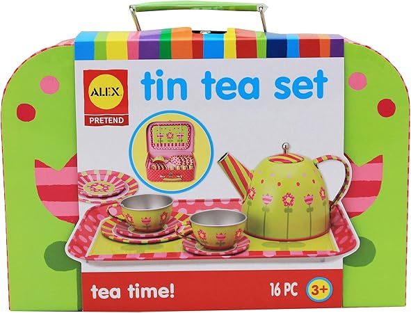 alex toys tin tea set