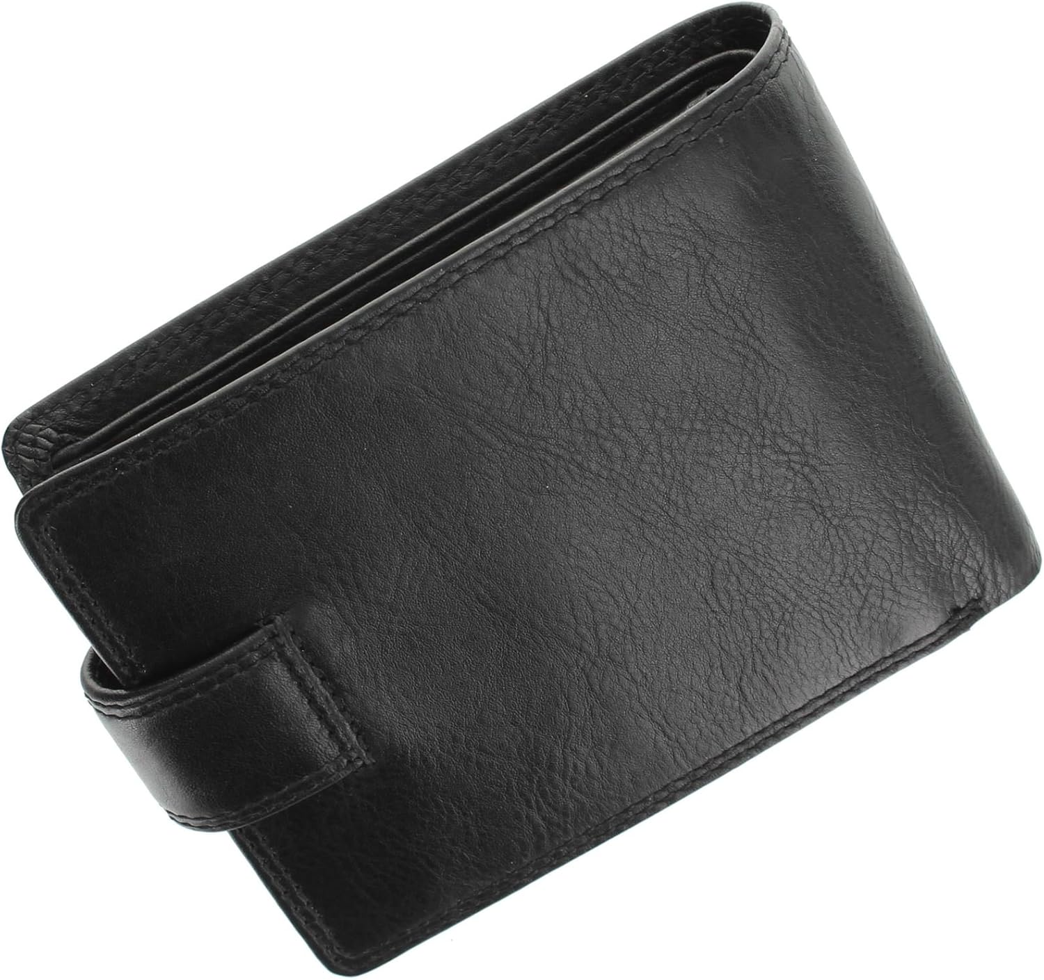 VISCONTI Heritage Collection Knightsbridge Leather Wallet with Tab Closure RFID Blocking HT10 Black, 11.5 cm x 9.5 cm x 2.5 cm - Image 4