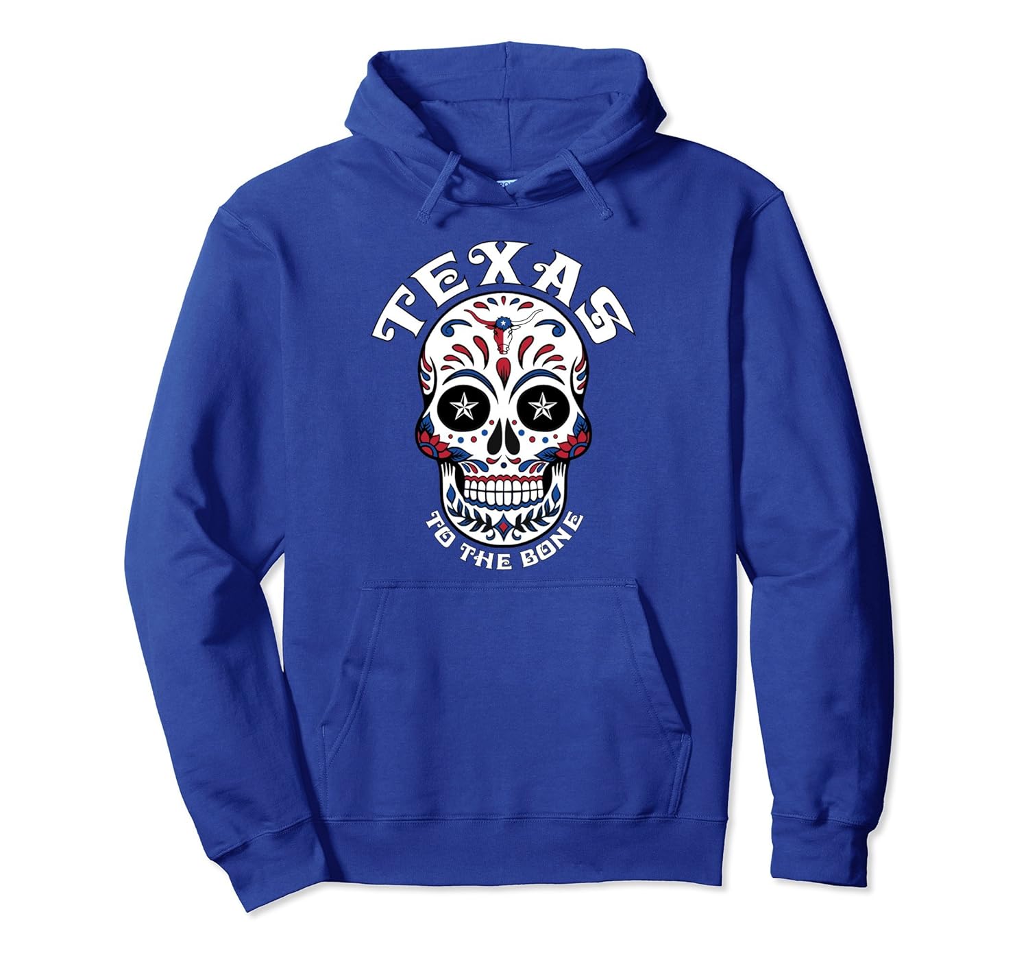 Texas to the Bone Bull Flag Hoodie-anz